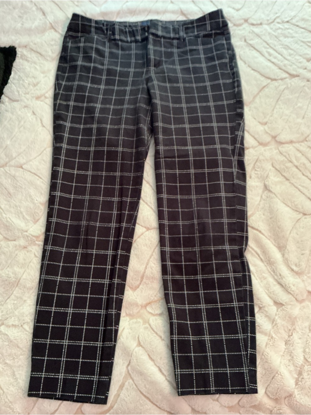 Old Navy Black Windowpane Pants